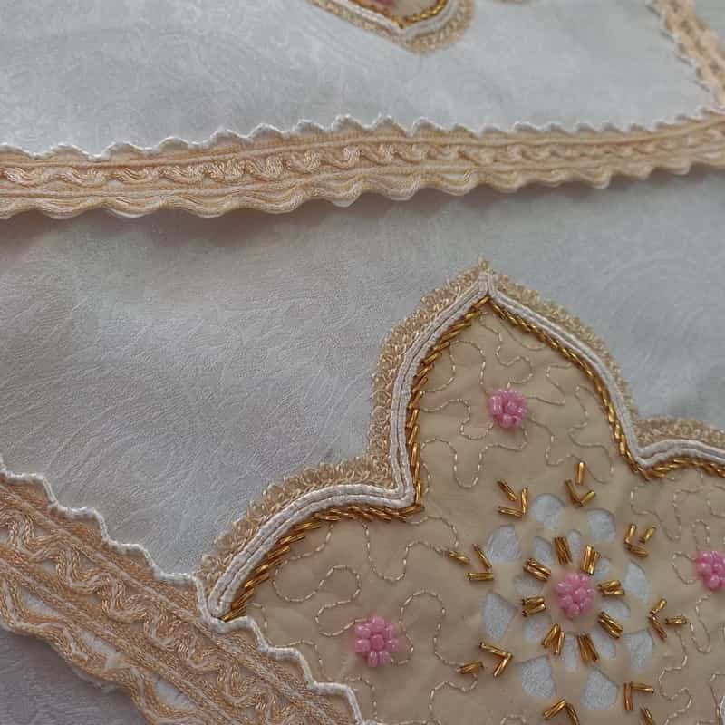 تصویر 1 از سجاده مخمل روبان دوزی +  مدرن و استاندارد